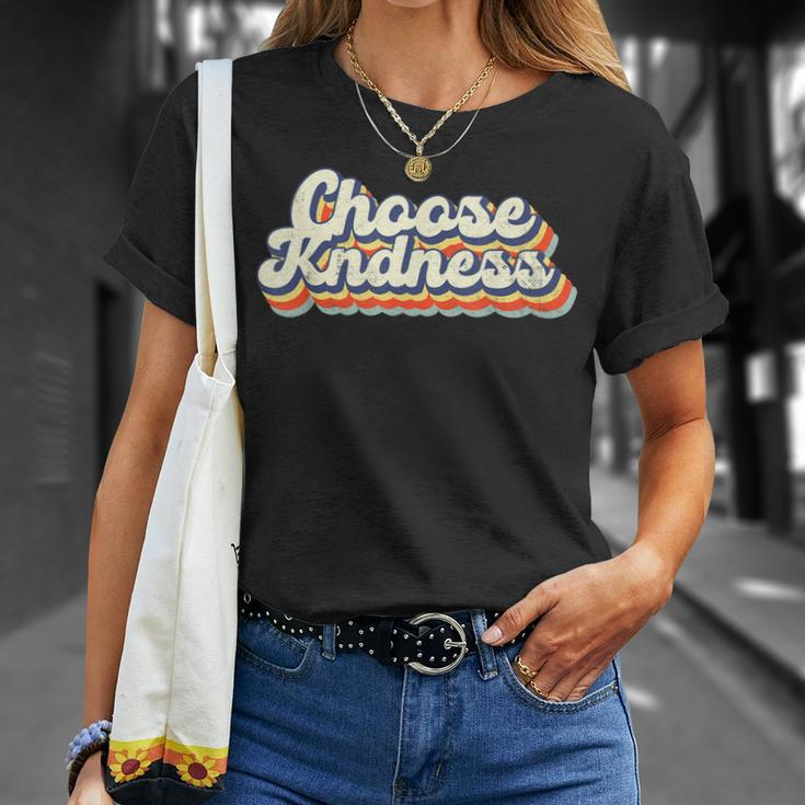Vintage Choose Kindness Inspirational Teacher Be Kind T-Shirt Gifts for Her
