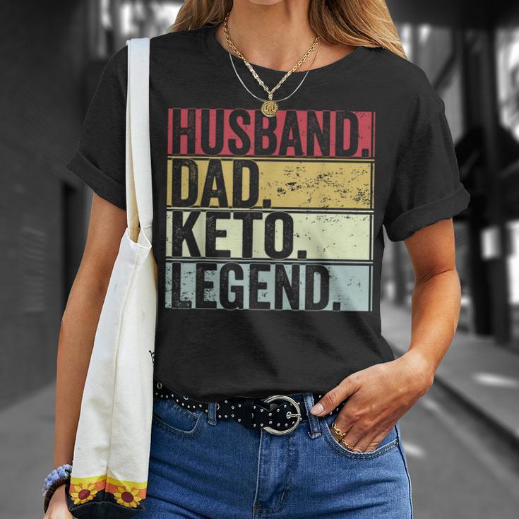 Vintage Ehemann Papa Keto Legende T-Shirt, Lustiges Vatertagsgeschenk Geschenke für Sie