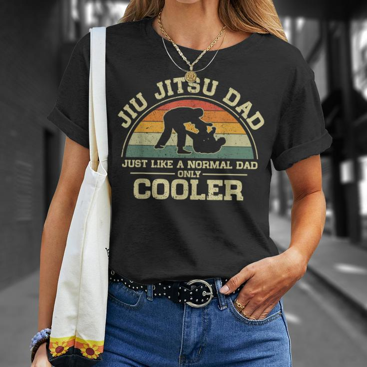 Mens Vintage Jiu Jitsu Dad Just Like A Normal Dad Only Cooler T-Shirt Gifts for Her
