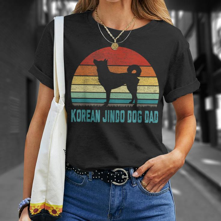 Vintage Korean Jindo Dog Dad Dog Lover T-Shirt Gifts for Her