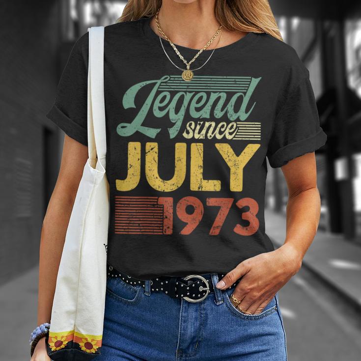 Vintage Legend Seit Juli 1973 Geburtstag T-Shirt Geschenke für Sie