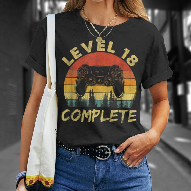 Vintage Level 18 Complete 18Th Wedding Anniversary T-shirt Gifts for Her