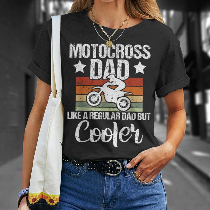 Mens Vintage Motocross Dad Dirt Bike Motocross Dirt Bike T-Shirt Gifts for Her