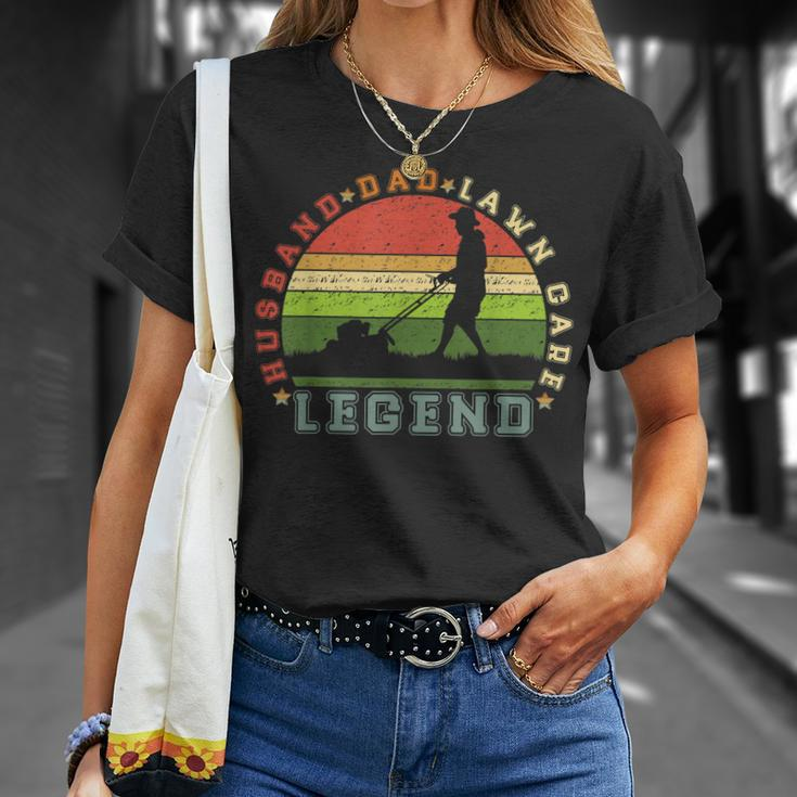 Mens Vintage Retro Husband Dad Lawn Care Legend T-Shirt Gifts for Her