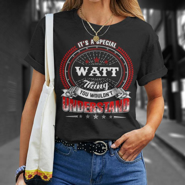 Wat Family Crest Watt Watt Clothing WattWatt T Gifts For The Watt Unisex T-Shirt Gifts for Her
