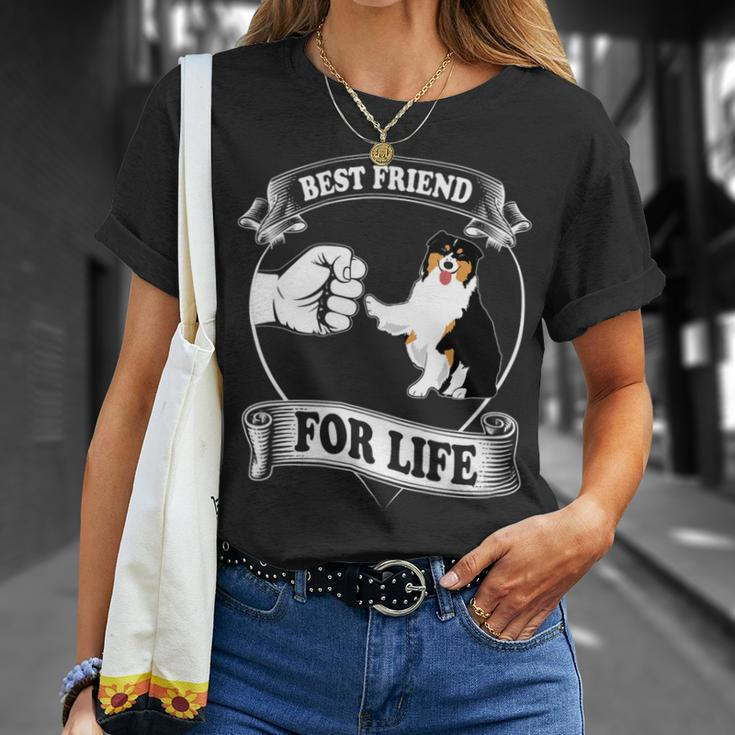 Womens Australian Shepherd Shirts Best Friend For Life 2 Vneck Unisex T-Shirt Gifts for Her
