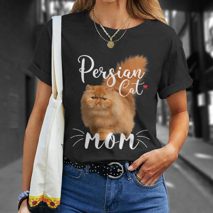 Womens Persian Cat Mom Female Cat Owner Persian Kitty Unisex T-Shirt Gifts for Her