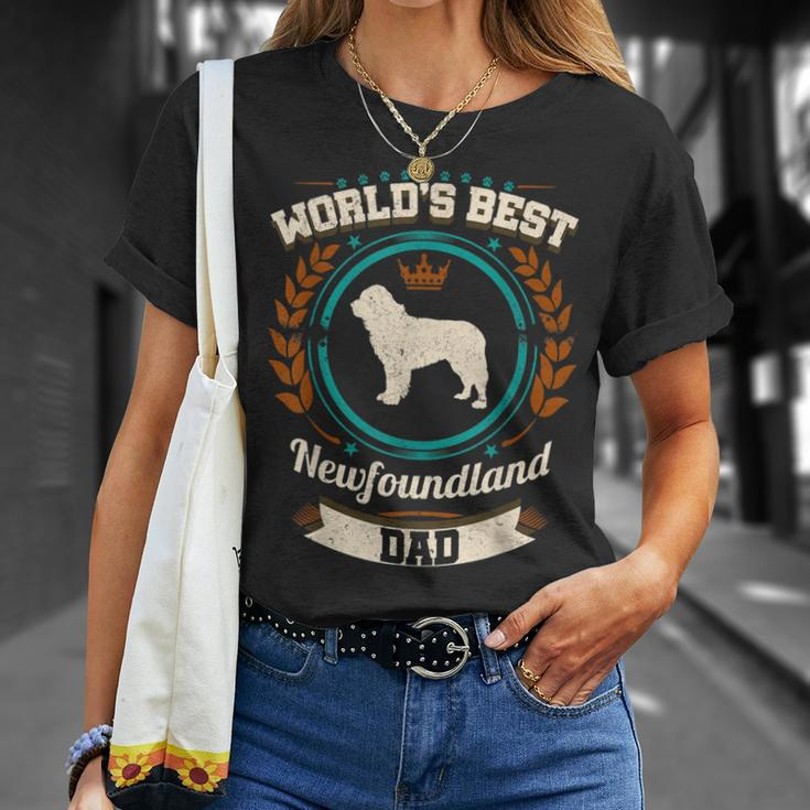 Worlds Best Newfoundland Dad Dog Owner Gift For Mens Unisex T-Shirt Gifts for Her