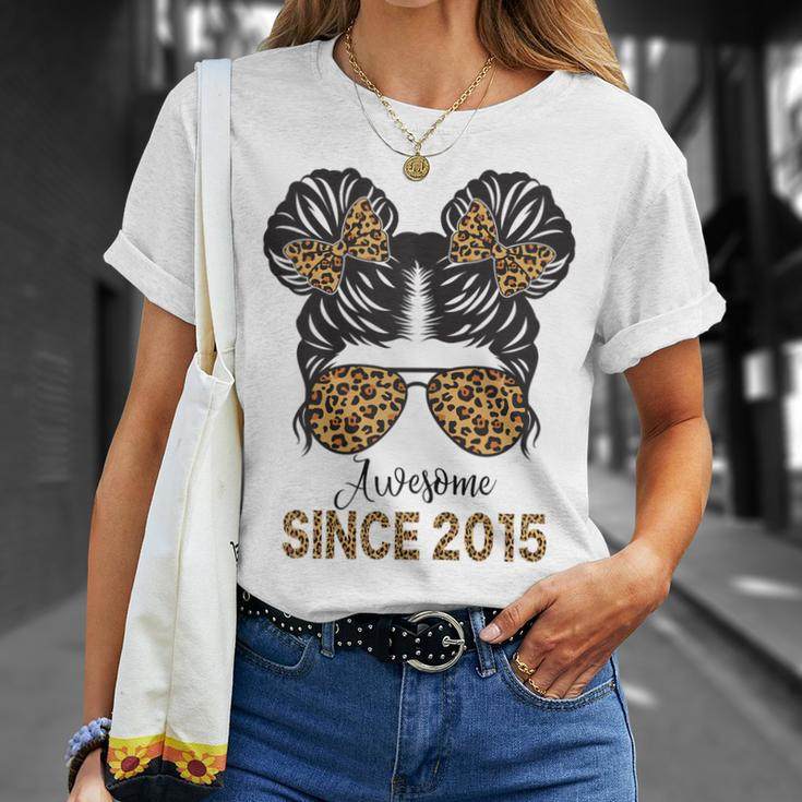 Awesome Since 2015 8 Year Old Girl 8Th Birthday Unisex T-Shirt Gifts for Her