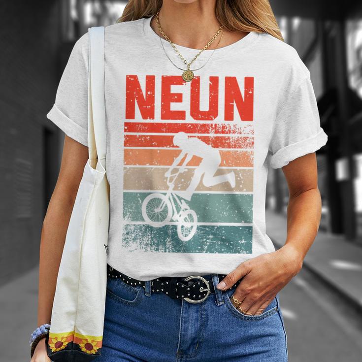 BMX Fahrer Fan T-Shirt für Kinder, Vintage 9. Geburtstag Junge Geschenke für Sie