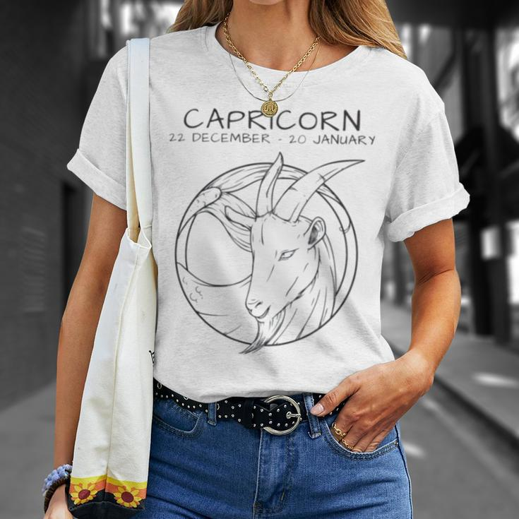 Capricorn Icon Design Unisex T-Shirt Gifts for Her