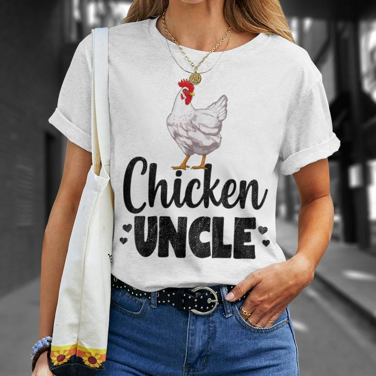 Chicken Uncle Funny Country Farm Animal Unisex T-Shirt Gifts for Her