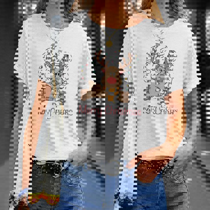 Christmas Deer Merry Christmas T-shirt Gifts for Her Christmas Deer Merry Christmas T-shirt Gifts for Her