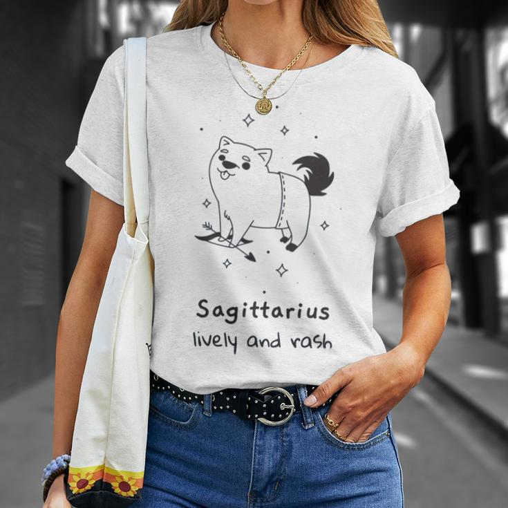 Cute Art Sagittarius Zodiac Sign Astrology Unisex T-Shirt Gifts for Her