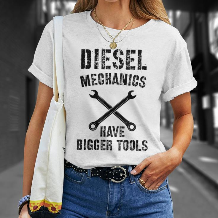 Diesel Mechanic | Bigger Tools Diesel Mechanics Gift Unisex T-Shirt Gifts for Her