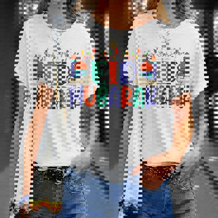 Eid Al Fitr Eid Mobarak For Kids Youth Toddler Unisex T-Shirt Gifts for Her