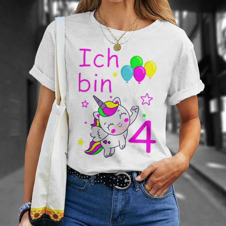 Einhorn T-Shirt für Mädchen 4 Jahre, Zauberhaftes Einhorn-Motiv Geschenke für Sie