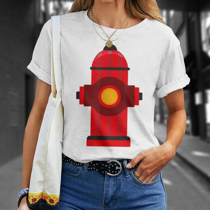 Fireman Fire Hydrant Fire Fighter T-Shirt Gifts for Her