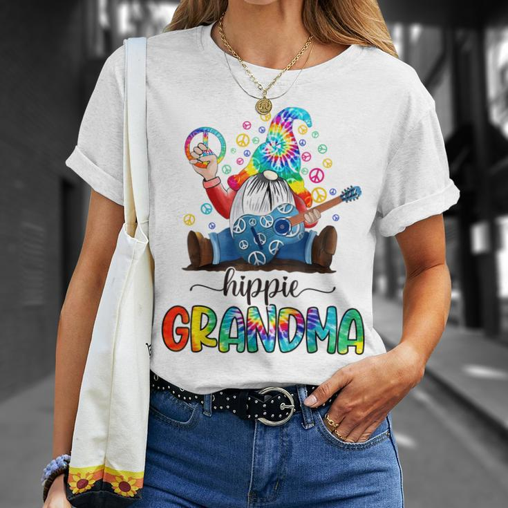 Funny Hippie Grandma Gnome Mothers Day Tie Dye Unisex T-Shirt Gifts for Her