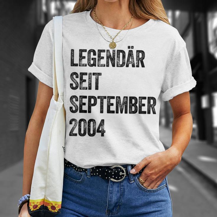 Geburtstag Legendär Seit September 2004 Jahrgang Vintage T-Shirt Geschenke für Sie