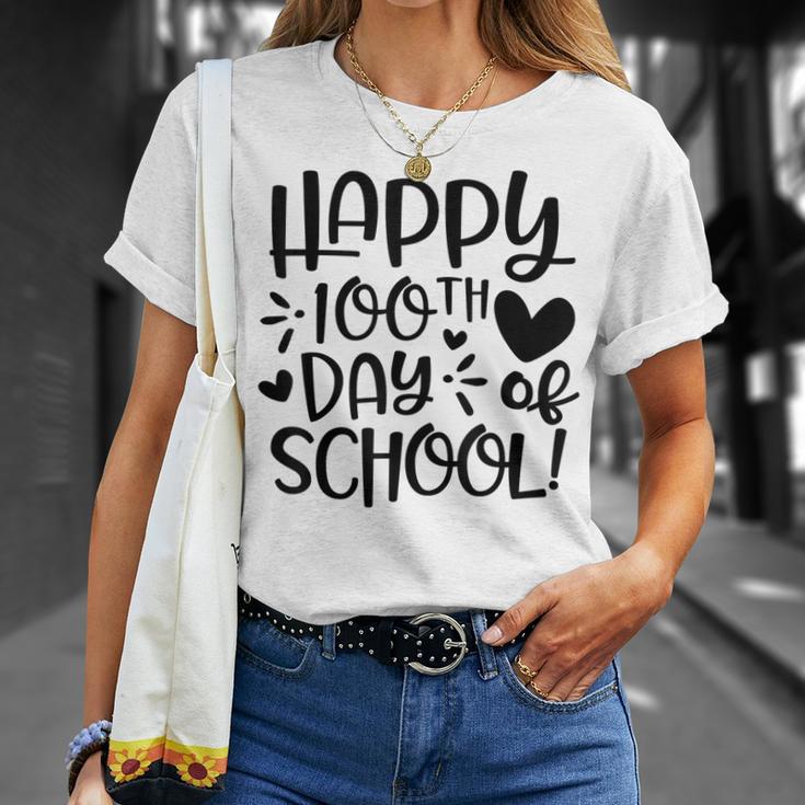 Happy 100Th Day Of School Teacher Student 100 Days Brighter T-shirt ...