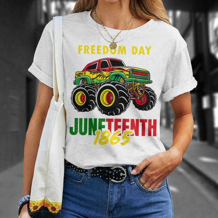 Kids Junenth 1865 Black History Boys Monster Truck Kids Unisex T-Shirt Gifts for Her