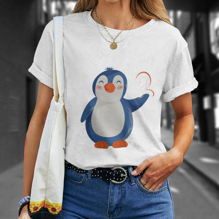 Kinder 2 Geburtstag Deko Mädchen Jungen 2 Jahre Pinguin T-Shirt Geschenke für Sie