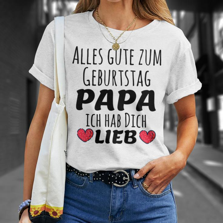 Kinder Alles Gute Zum Geburtstag Papa Ich Hab Dich Lieb T-Shirt Geschenke für Sie