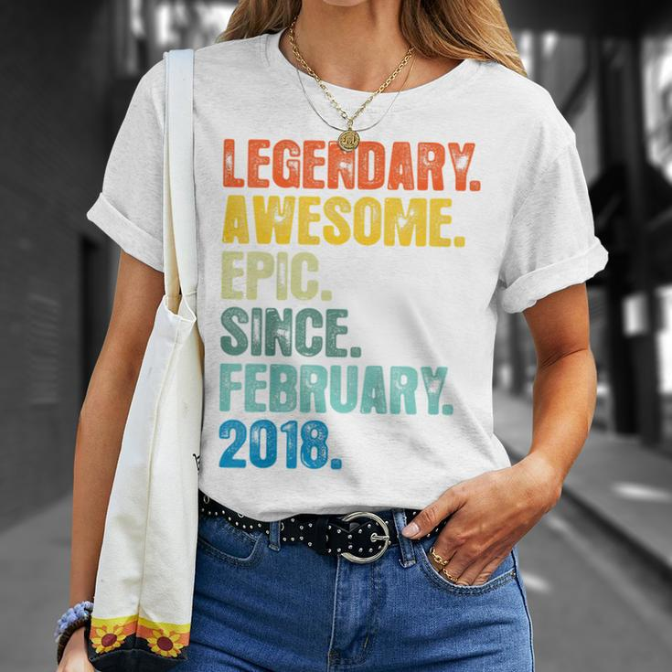 Kinder Retro Legendär Seit Februar 2018 5 Jahre Alt T-Shirt Geschenke für Sie