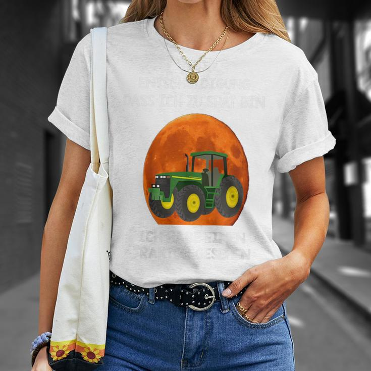 Kinder-Shirt Entschuldigung, Zu Spät Wegen Traktor, Lustiges Traktor-Motiv Tee Geschenke für Sie