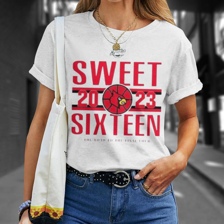 Louisville Women’S Basketball 2023 Sweet Sixteen The Road To The Final Four Unisex T-Shirt Gifts for Her