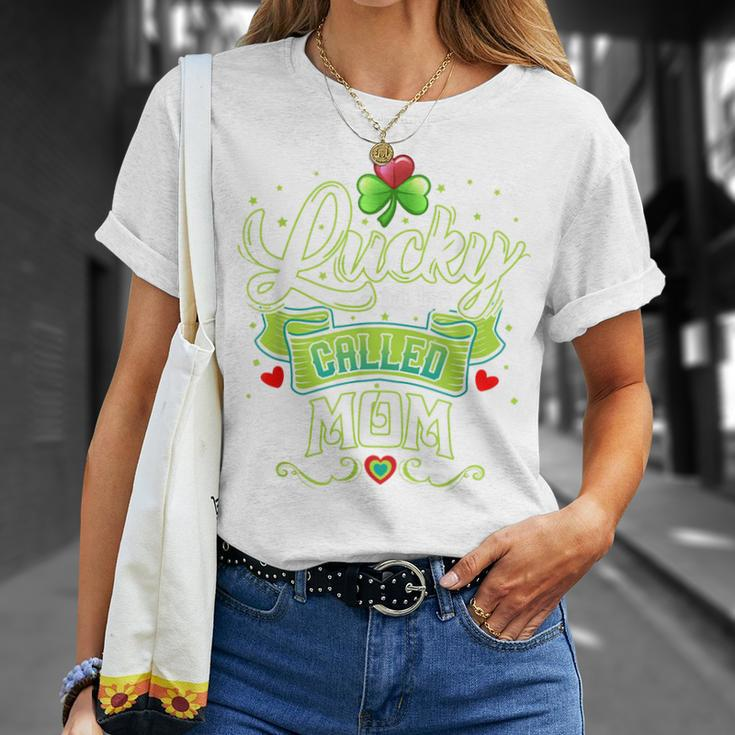 Lucky To Be Called Mom St Patricks Day Proud Grandma Unisex T-Shirt Gifts for Her