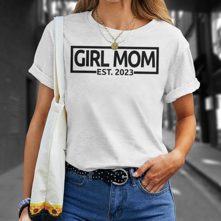 Mädchen Mama Est 2023 T-Shirt, Muttertags Schwangerschaftsankündigung Geschenke für Sie