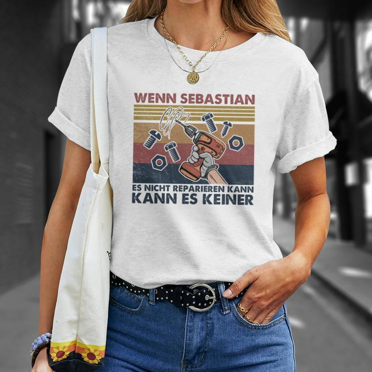 Personalisiertes Handwerker T-Shirt – Sebastian Reparatur-Motto Geschenke für Sie