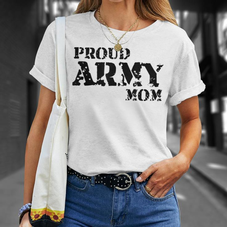 Proud Us Army Mom American Military Family Mother Gift Unisex T-Shirt Gifts for Her