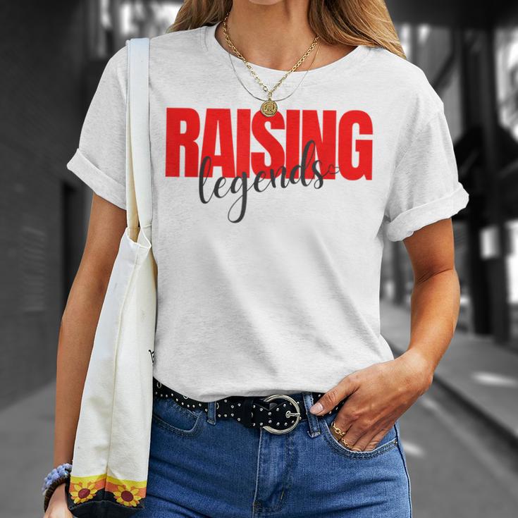 Raising Legends Slogan T-Shirt, Weiß mit Rotem Text Geschenke für Sie