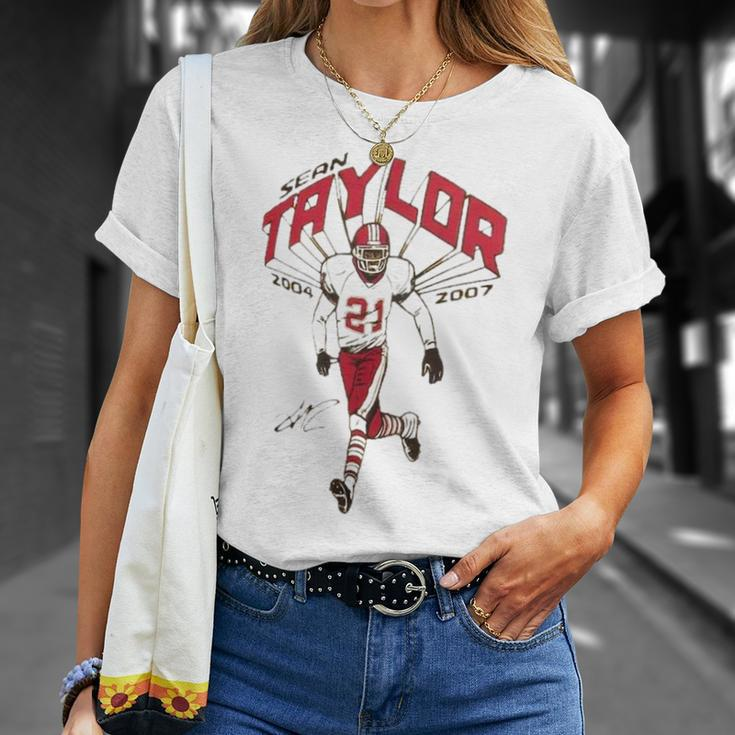 Sean Taylor Washington Commanders Homage Gridiron Classics Caricature Tri Blend Unisex T-Shirt Gifts for Her