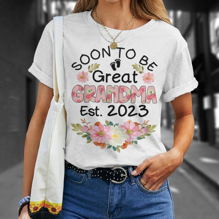 Soon To Be Great Grandma 2023 Mothers Day First Time Grandma Unisex T-Shirt Gifts for Her