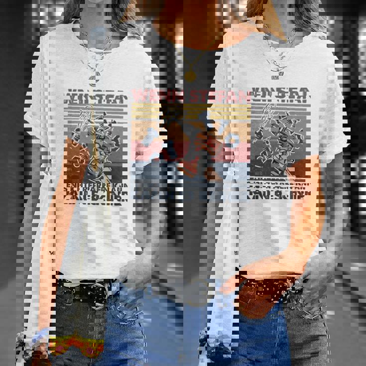Stefan Reparatur Meister T-Shirt, Personalisiert für Handwerker Geschenke für Sie