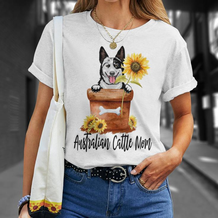 Sunflower Australian Cattle Mom Dog Lover Gifts Gift For Womens Unisex T-Shirt Gifts for Her