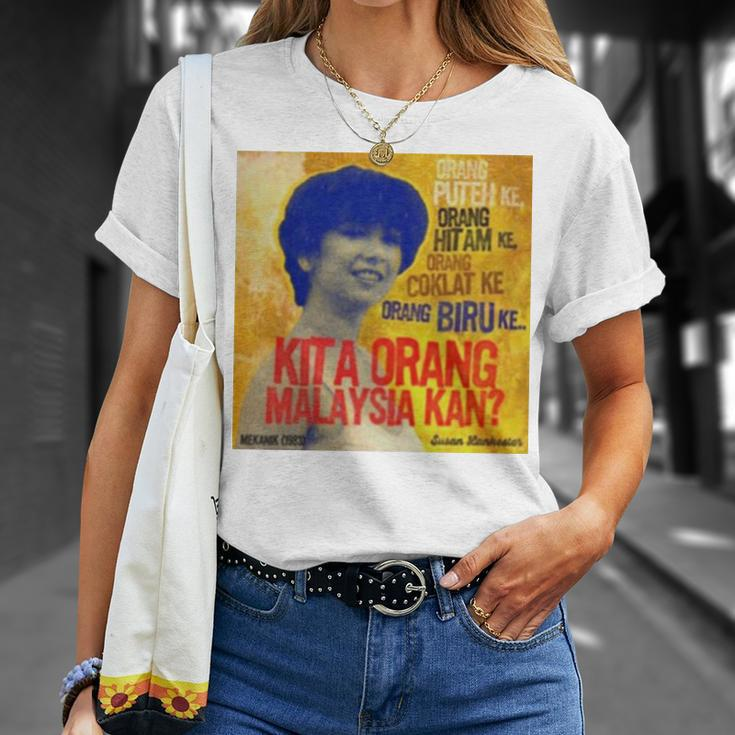Susan Lankester Kita Orang Malaysia Kan Unisex T-Shirt Gifts for Her