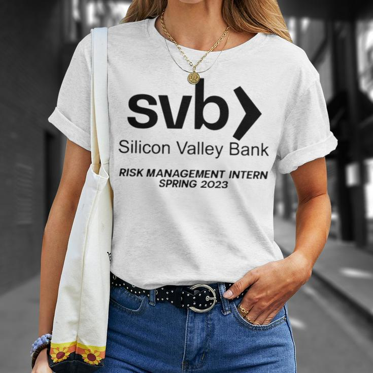Svb Silicon Valley Bank Risk Management Intern Spring Unisex T-Shirt Gifts for Her