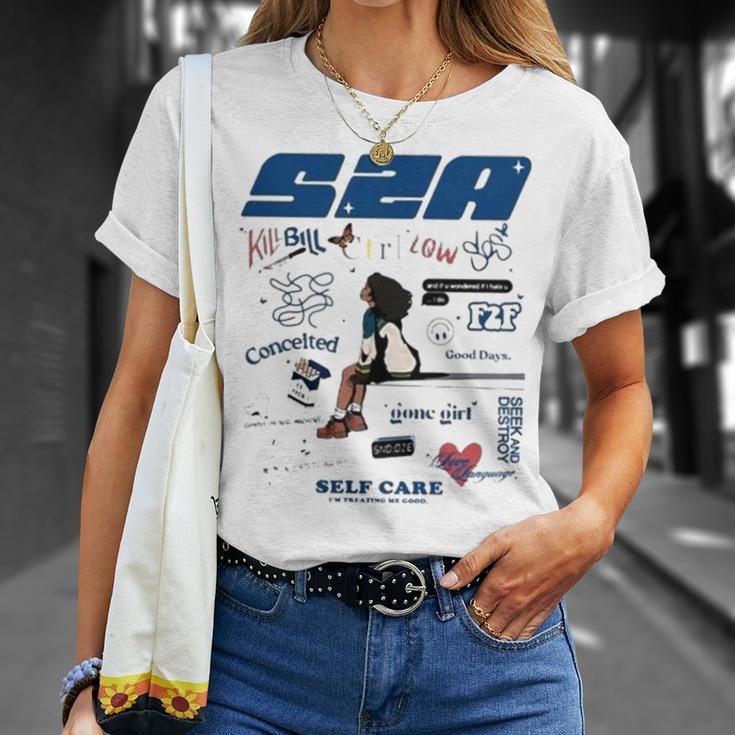 Sza Vintage New Bootleg 90S Black Unisex T-Shirt Gifts for Her