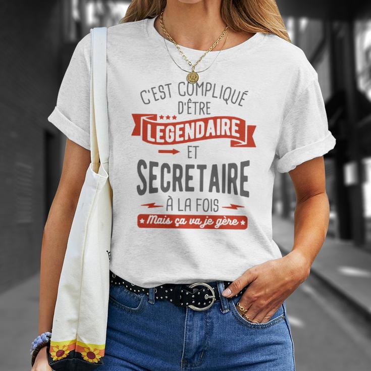 T-Shirt Secretaire Legendaire T-Shirt Geschenke für Sie