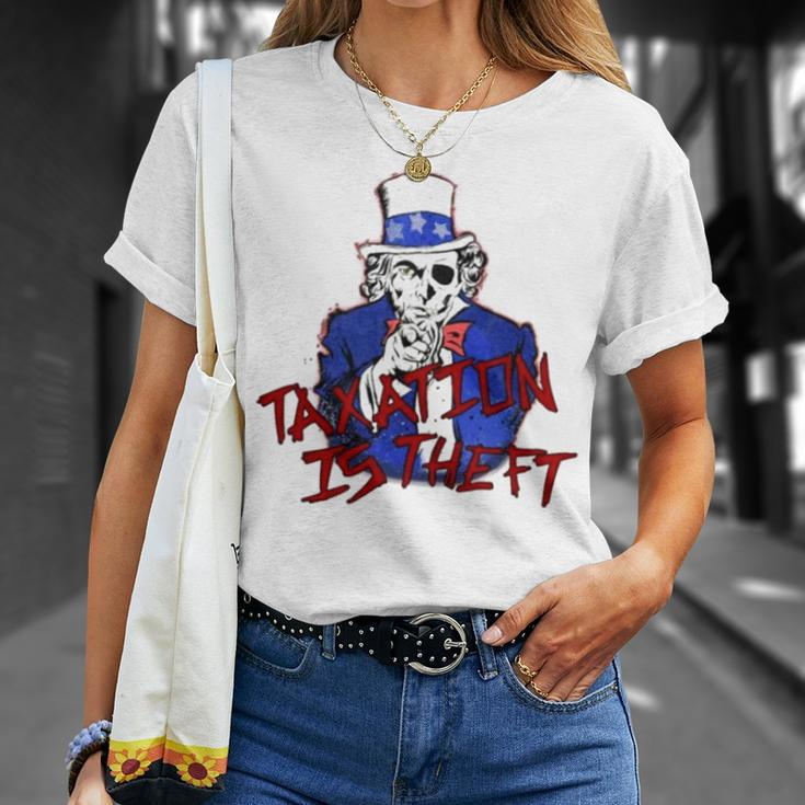 Taxation Is Theft Unisex T-Shirt Gifts for Her