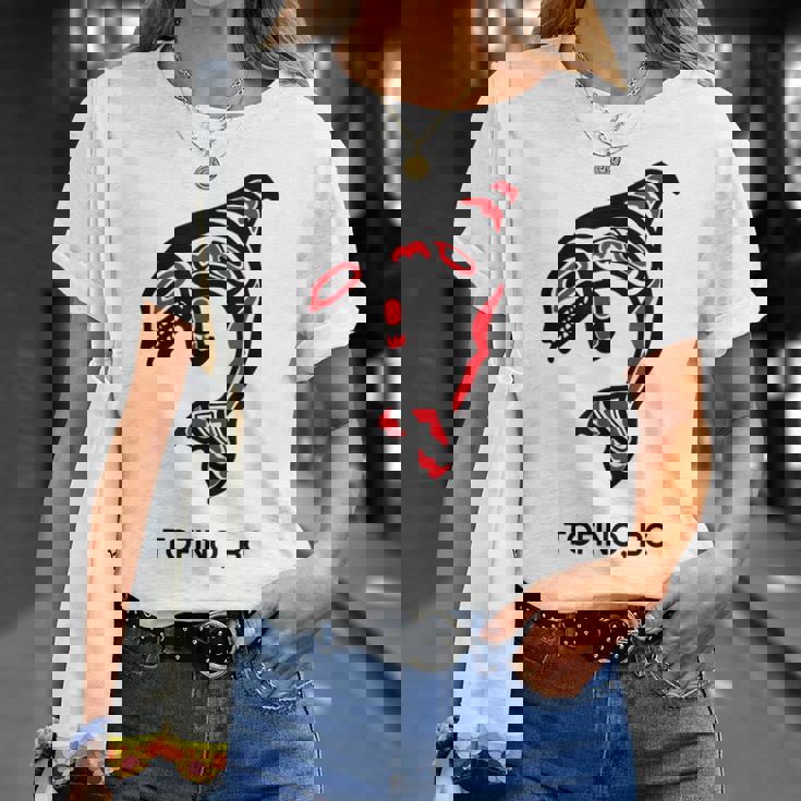 Tofino Bc Canada Native Fishermen Tribal Orca Killer Whales T-shirt Gifts for Her Tofino Bc Canada Native Fishermen Tribal Orca Killer Whales T-shirt Gifts for Her