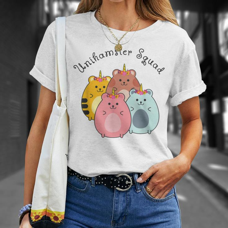 Unihamster Squad Goals Adorable Hamster Friends Unisex T-Shirt Gifts for Her