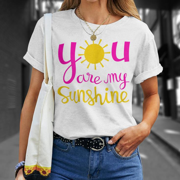You Are My Sunshine For Women Pink And Yellow Gift For Womens Unisex T-Shirt Gifts for Her