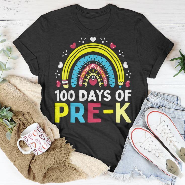 100 Days Of Pre K Happy 100Th Day Of School Teacher Kids T-Shirt Funny Gifts