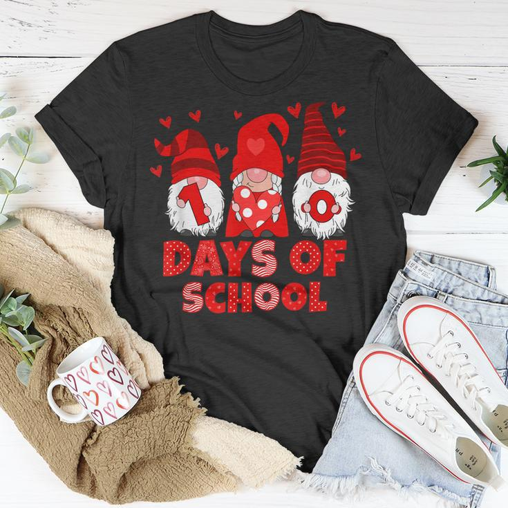 100 Days Of School Cute Gnomes Valentines Day Teachers T-shirt Funny Gifts